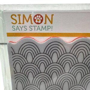 Simon Says Stamp Repeating Rainbows 6x6 Cling Stamp SSS102339 USA Retired